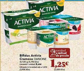 Gadis Bifidus activia cremoso danone oferta