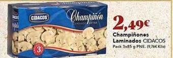 Gadis Champiñones laminados cidacos oferta