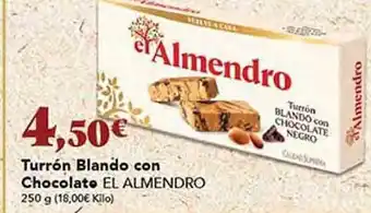 Gadis Turrón blando con chocolate el almendro oferta