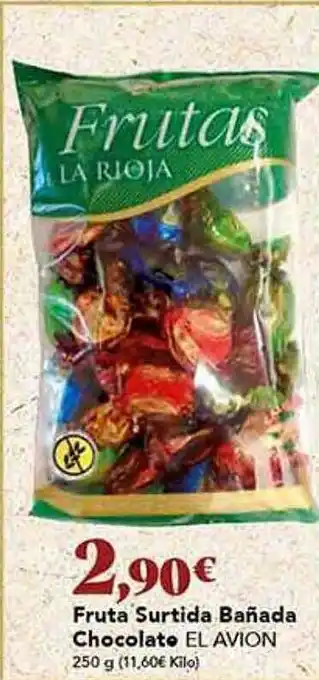 Gadis Frutas surtida bañada chocolate el avion oferta