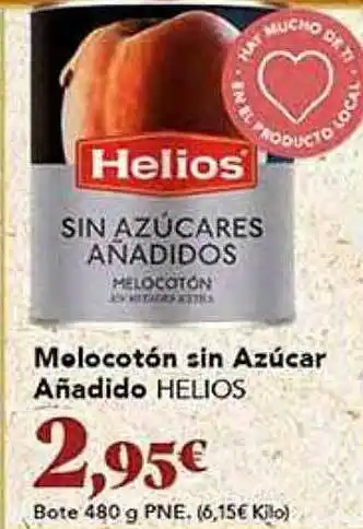 Gadis Melocotón sin azúcar añadido helios oferta
