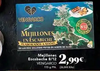 Gadis Mejillones escabeche 8 12 vengarco oferta