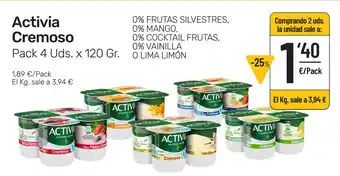 AhorraMas Activia Cremoso x 120gr oferta