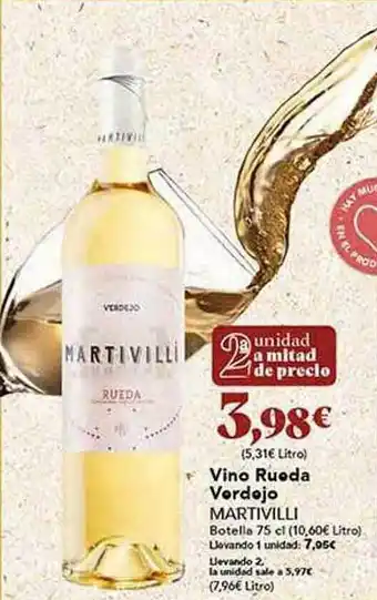 Gadis Vino rueda verdejo martivilli oferta