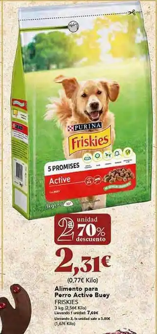 Gadis Alimento para perro active buey friskies oferta