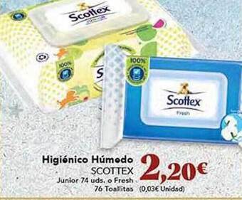 Gadis Higiénico húmedo scottex oferta