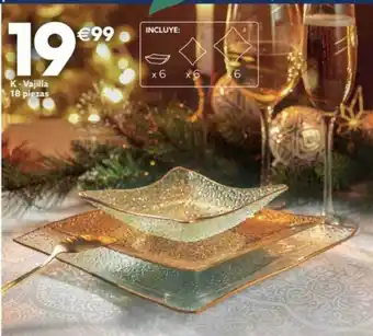 GiFi Vajilla 18 piezas oferta
