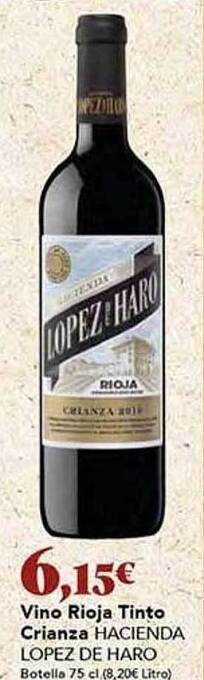 Gadis Vino rioja tinto crianza hacienda lopez de haro oferta