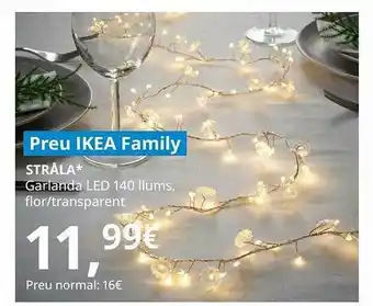 IKEA Strâla garlanda led 140 llums oferta