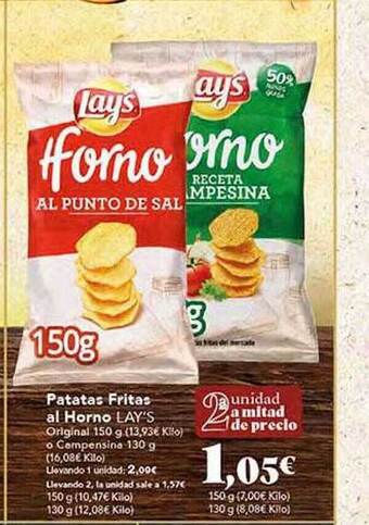 Gadis Patatas fritas al horno lay's oferta