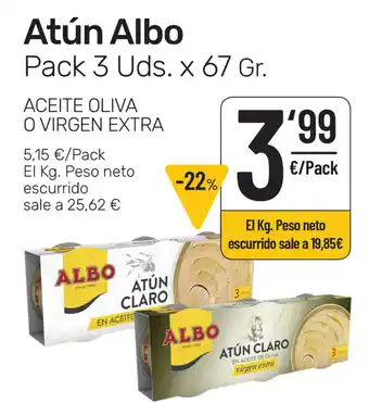AhorraMas Atún Albo x 67gr oferta
