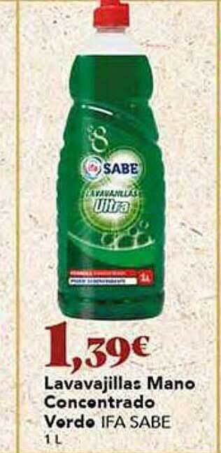 Gadis Lavavajillas mano concentrado verde ifa sabe oferta