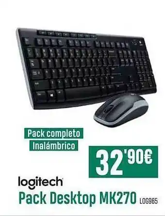 PCBox Logitech pack desktop mk270 log965 oferta