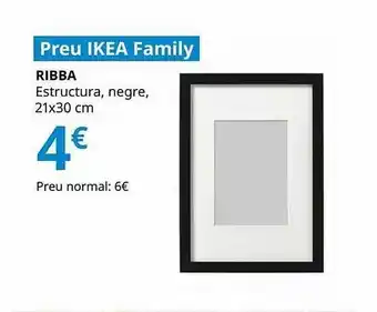 IKEA Ribba estructura negre 21x30cm oferta