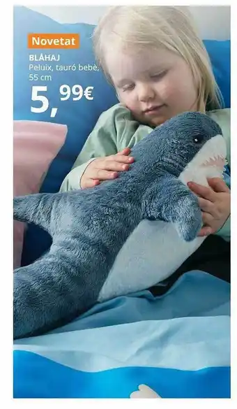 Blâhaj peluix tauró bebé