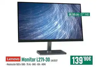 PCBox Lenovo monitor l27i-30 lnv3537 oferta