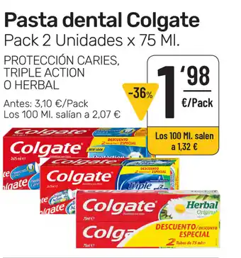AhorraMas Colgate Pasta Dental x 75ml oferta