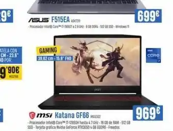 Beep Gaming 39.62 cm-15.6" fhd asus f515ea askot procesador intel core™ 13-116567 a 2.8 ghz-808 ddr4-512 08 ssd windows 1 msi oferta