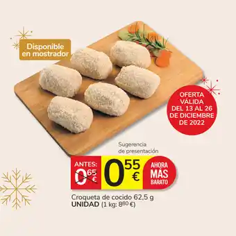 Consum Croqueta de cocido oferta