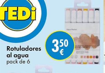 TEDi Rotuladores al agua oferta