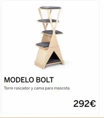 Muebles La Fábrica G modelo bolt torre rascador y cama para mascota 292€ oferta