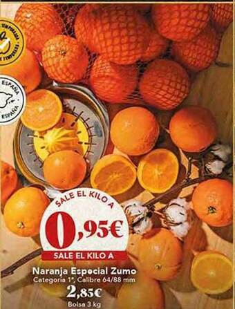 Gadis Naranja especial zumo oferta