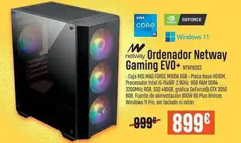 PCBox Ordenador netway gaming evo+ netway oferta