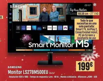 PCBox Samsung monitor ls27bm500eu oferta