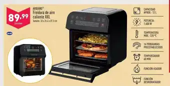 ALDI Ambiano freidora de aire caliente xxl oferta