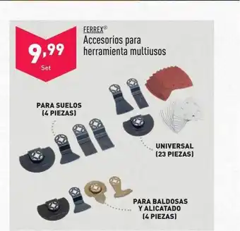 ALDI Ferrex accesorios para herramienta multiusos oferta