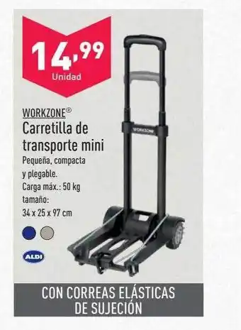ALDI Workzone carretilla de transporte mini oferta