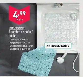 ALDI Home creation alfombra de baño ducha oferta