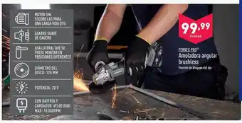 ALDI Ferrex pro amoladora angular brushless oferta