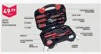 ALDI Kreator maletin de herramientas oferta