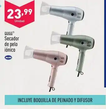 ALDI Quigg secador de pelo iónico oferta