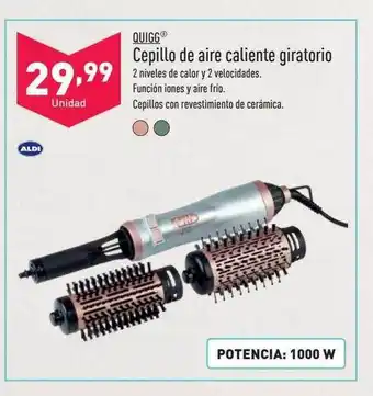 ALDI Quigg cepillo de aire caliente giratorio oferta