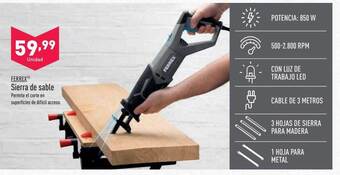 ALDI Ferrex sierra de sable oferta