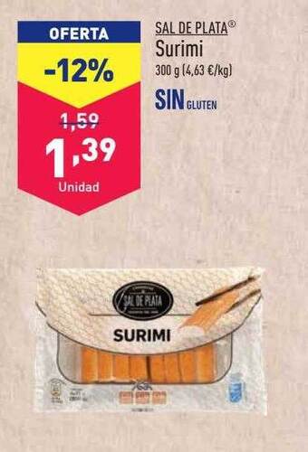 ALDI Sal de plata surimi oferta