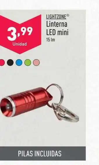 ALDI Lightzone linterna led mini oferta