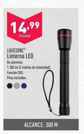 ALDI Lightzone linterna led oferta