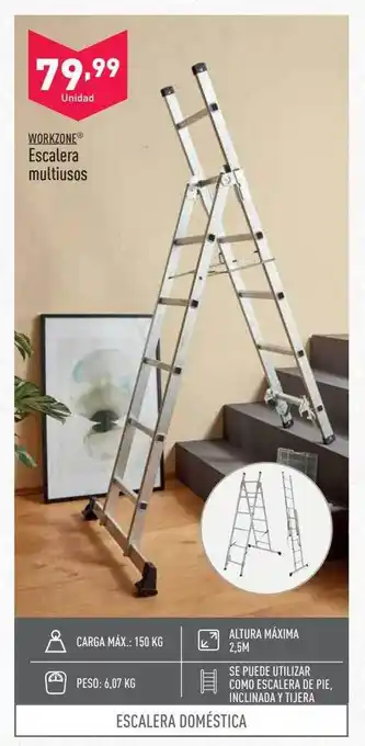 ALDI Workzone escalera multiusos oferta