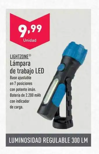 ALDI Lightzone lámpara de trabajo led oferta