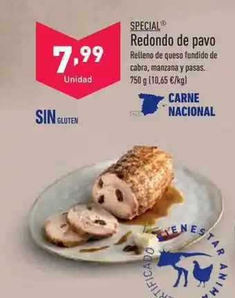ALDI Special redondo de pavo oferta