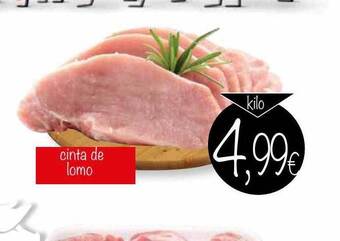 Supermercados Piedra Cinta de lomo oferta