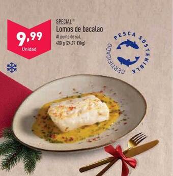 ALDI Special lomos de bacalao oferta