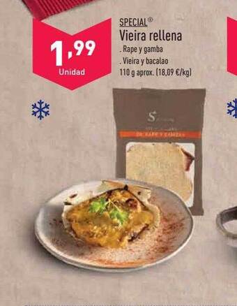 ALDI Special vieira rellena oferta