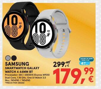 Worten Samsung smartwatch galaxy watch 4 44mm bt oferta
