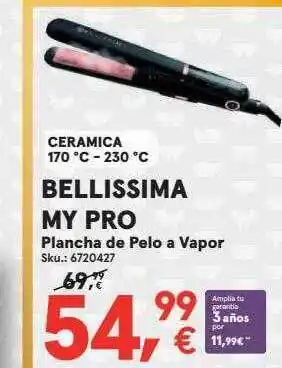 Worten Bellissima my pro plancha de pelo a vapor oferta