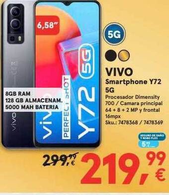 Worten Vivo smartphone y72 5g oferta