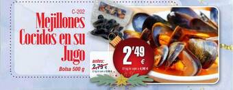 Abordo Mejillones cocidos en su jugo oferta